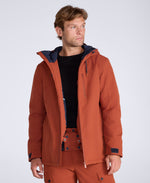 Laxx Mens Logo Waterproof Snow Jacket - Rust