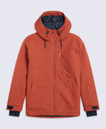 Laxx Mens Logo Waterproof Snow Jacket - Rust