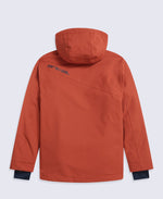 Laxx Mens Logo Waterproof Snow Jacket - Rust