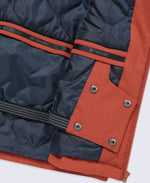 Laxx Mens Logo Waterproof Snow Jacket - Rust