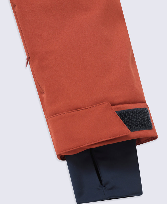 Laxx Mens Logo Waterproof Snow Jacket - Rust