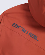 Laxx Mens Logo Waterproof Snow Jacket - Rust