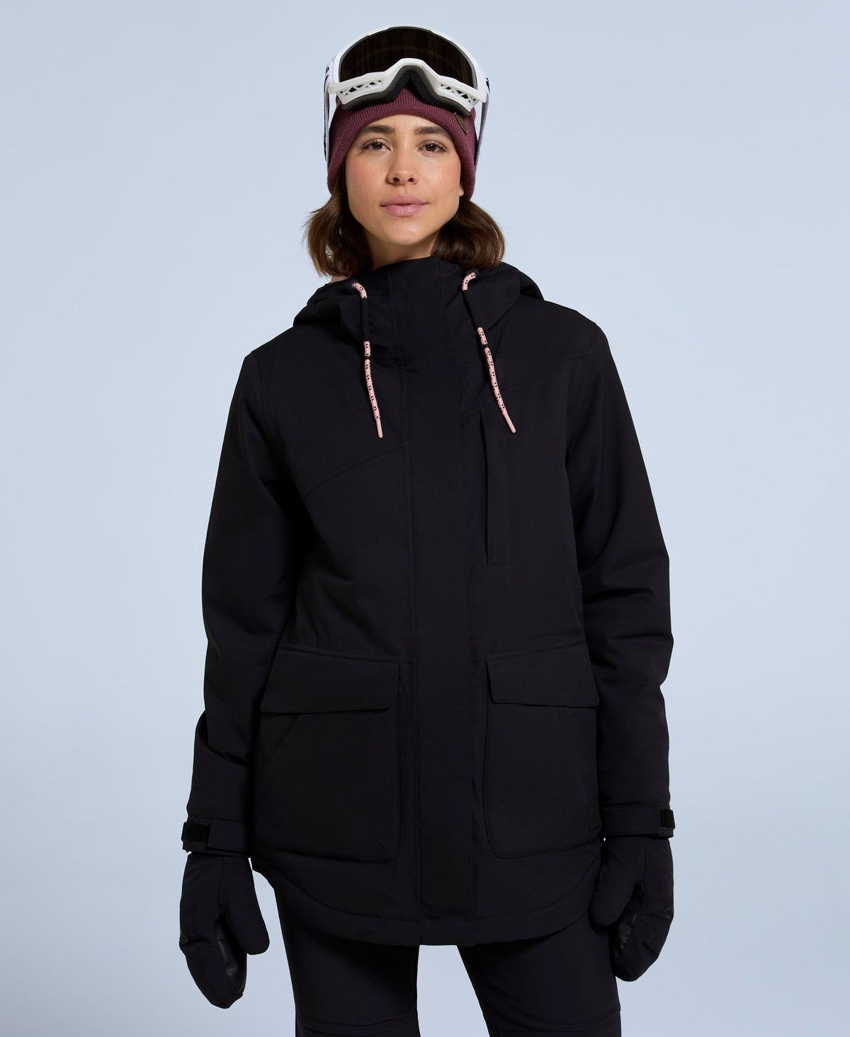 Tignes Womens Waterproof Snow Jacket - Jet Black