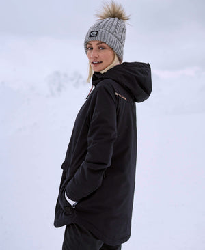 Tignes Womens Waterproof Snow Jacket - Jet Black