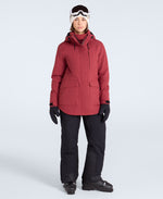 Tignes Womens Snow Jacket - Red