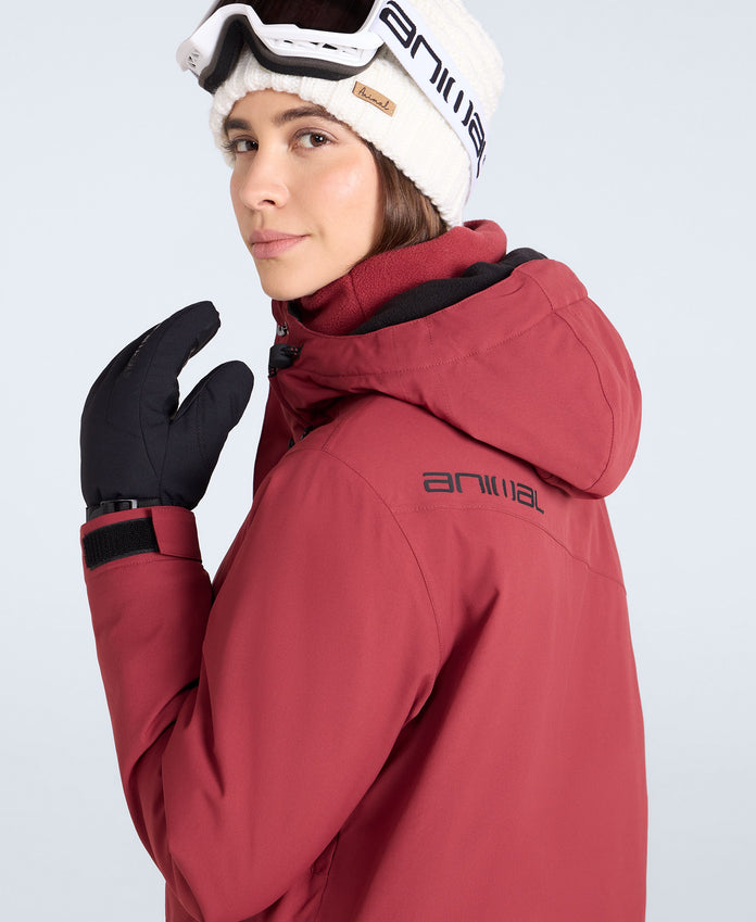 Tignes Womens Snow Jacket - Red