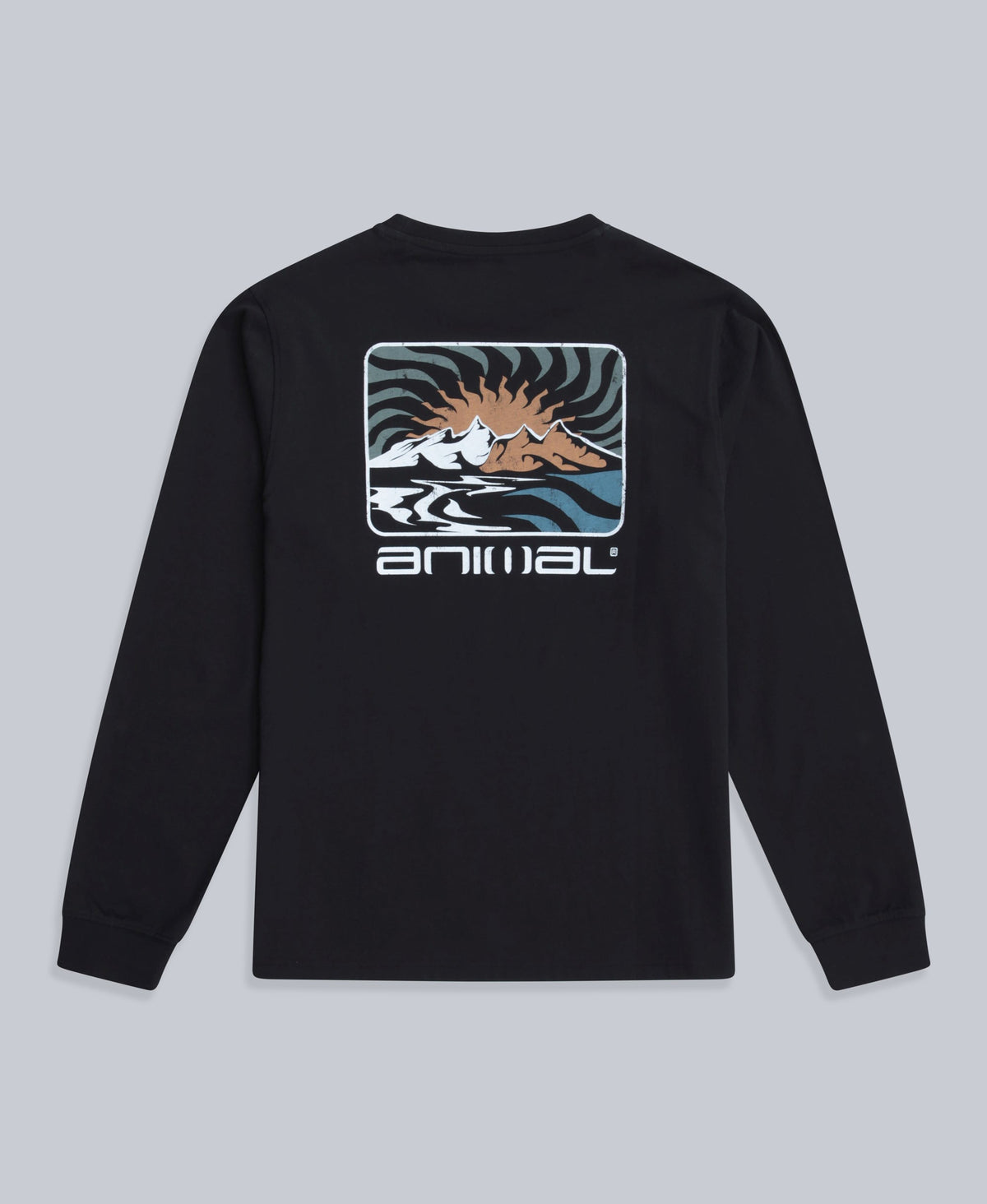 Tommy Mens Graphic Long Sleeve Tee - Black