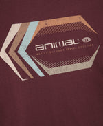 Tommy Mens Graphic Long Sleeve Tee - Dark Burgundy