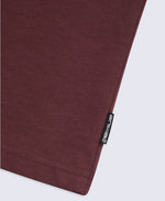 Tommy Mens Graphic Long Sleeve Tee - Dark Burgundy