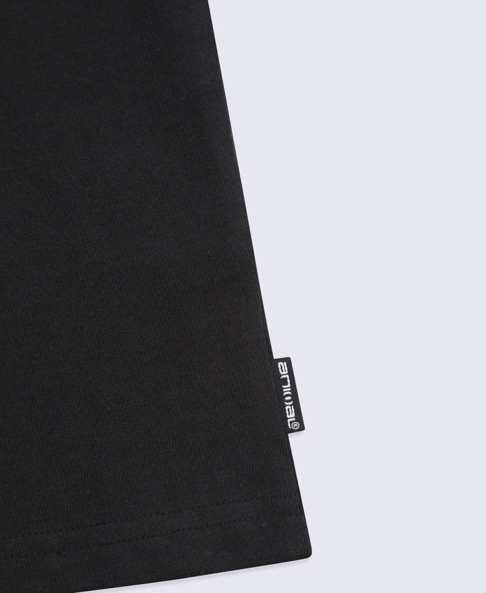 Tommy Mens Graphic Long Sleeve Tee - Jet Black