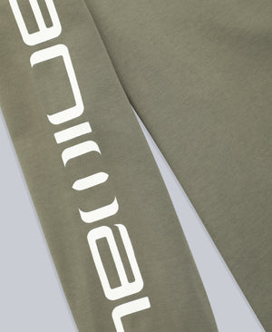 Tommy Mens Graphic Long Sleeve Tee - Khaki