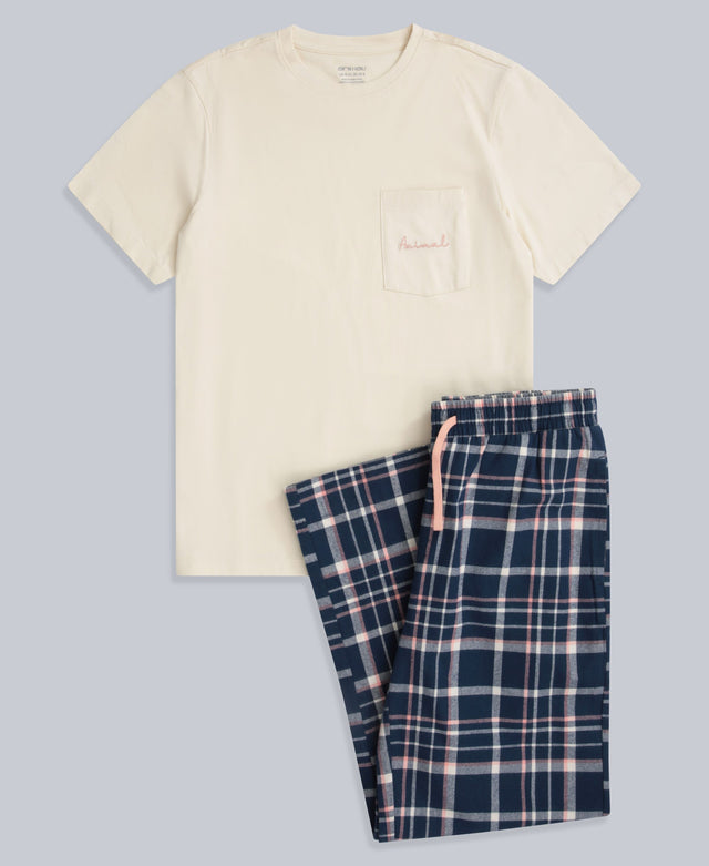 Driftoff Womens Pyjama Set - Off White