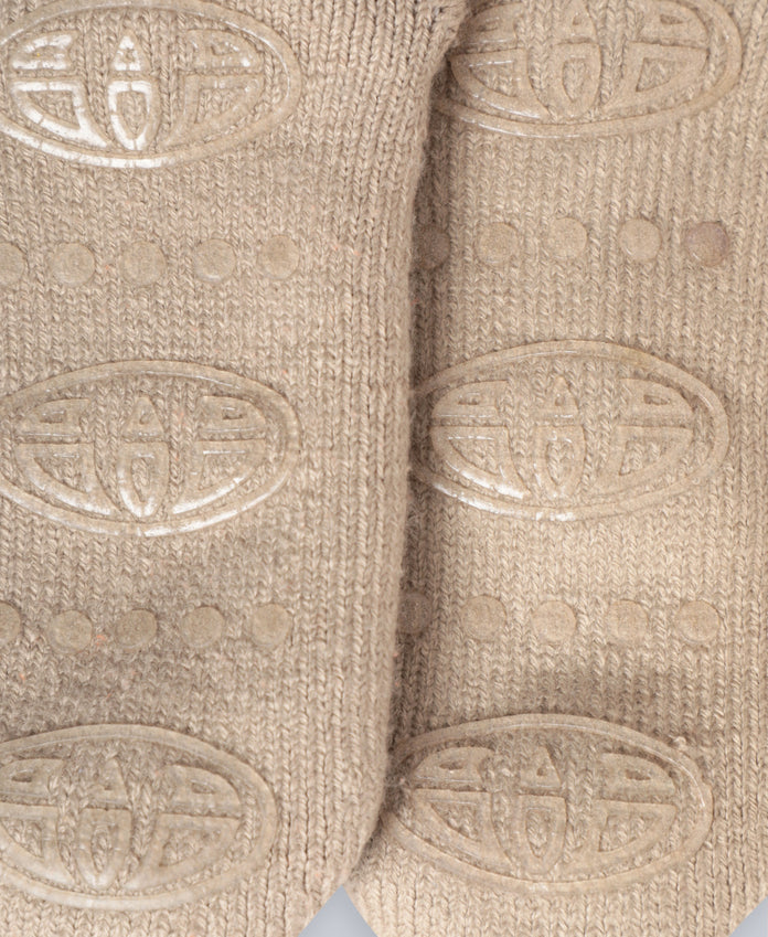 Cosy Womens Recycled Thermal Socks - Light Beige