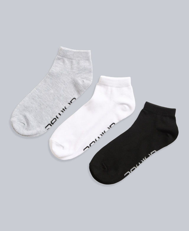 Ronnie Womens Recycled Socks 3-Pack - Light Grey
