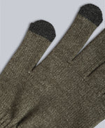 Charlie Mens Recycled Knitted Gloves - Khaki