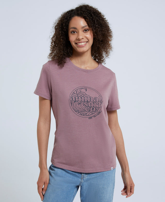 Carina Womens Organic Graphic T-Shirt - Light Purple