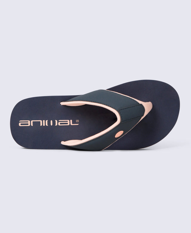 Marti Womens Flip-Flops - Navy