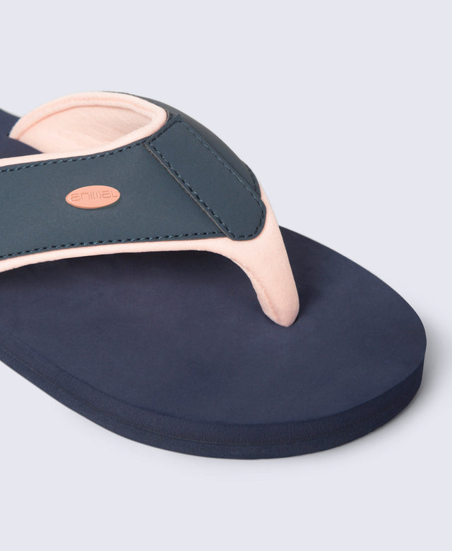 Marti Womens Flip-Flops - Navy
