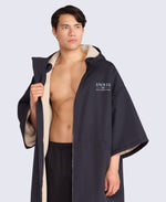 Misty Mens Fleece Lined Changing Robe - Dark Grey