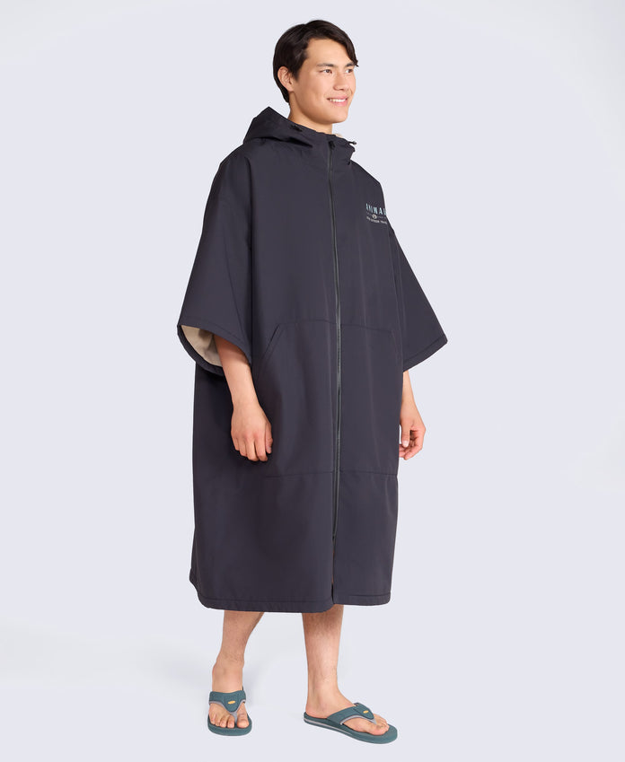 Misty Mens Fleece Lined Changing Robe - Dark Grey