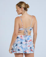 Atlantic Womens Printed Surf Skirt - Pale Blue