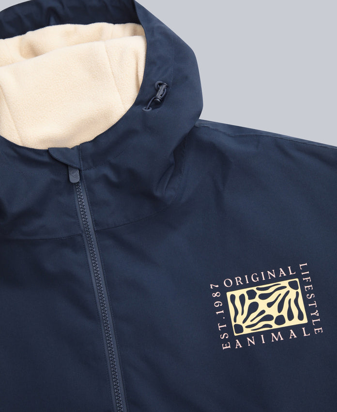 Misty Womens Fleece Lined Parka - Blue