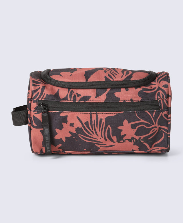 Printed Wash Bag - Rust
