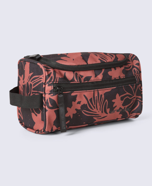 Printed Wash Bag - Rust