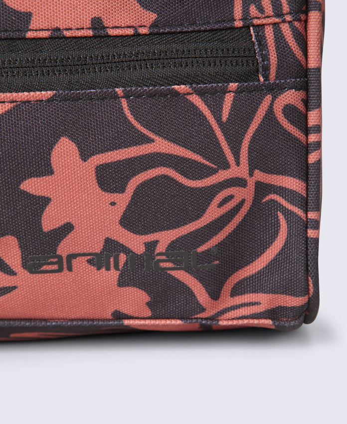 Printed Wash Bag - Rust