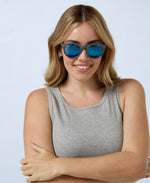 Alina Womens Recycled Polarised Sunglasses - Corn Blue
