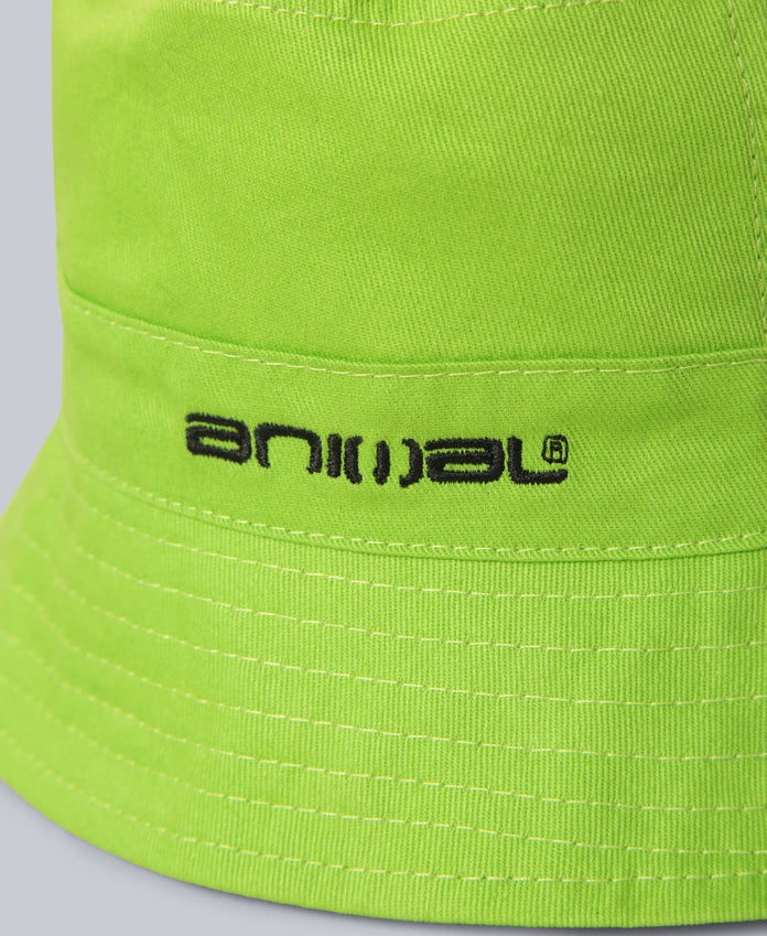 Reversible Kids Bucket Hat - Bright Green