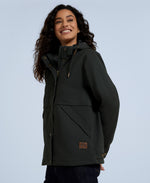 Padstow Womens Cotton Jacket - Dark Green