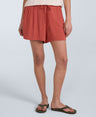 Ria Womens Beach Shorts - Rust