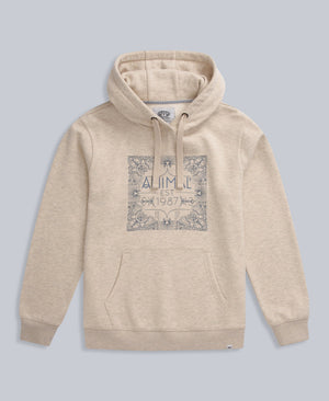 Maya Womens Graphic Hoodie - Light Beige