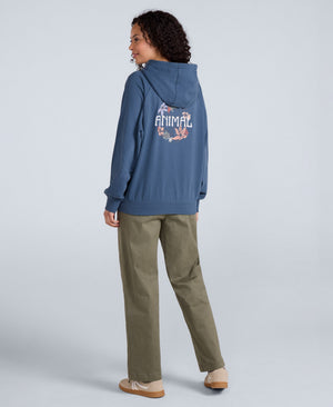 Kaya Womens Hoodie - Dark Blue