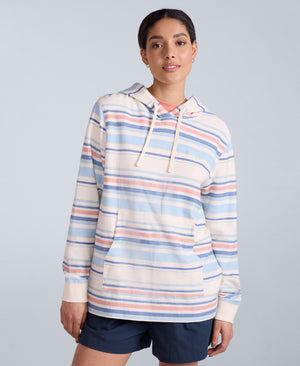 Lila Womens Beach Hoodie - Coral