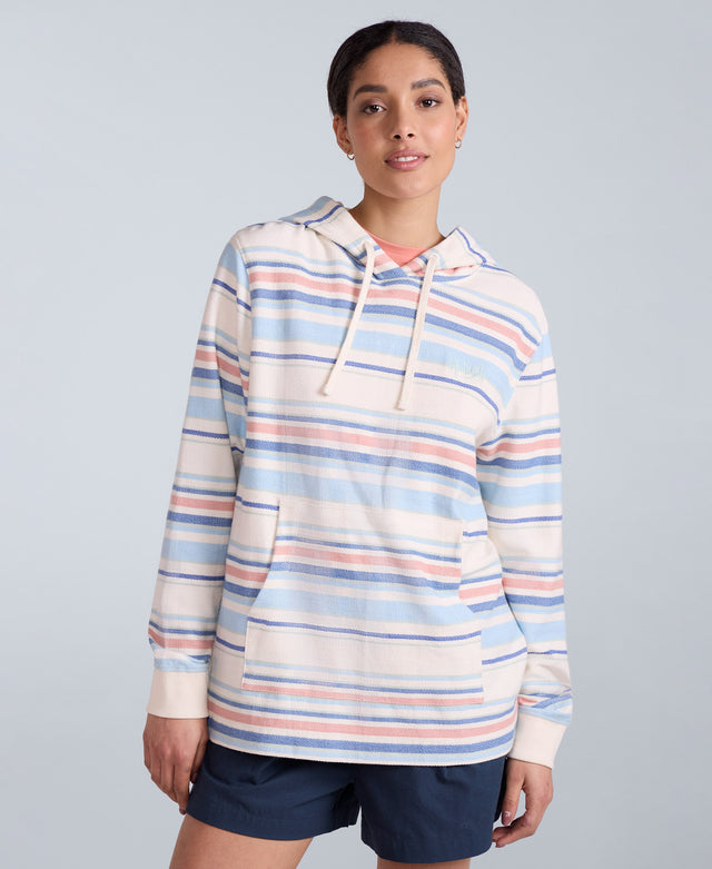 Lila Womens Beach Hoodie - Coral