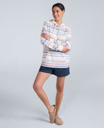 Lila Womens Beach Hoodie - Coral