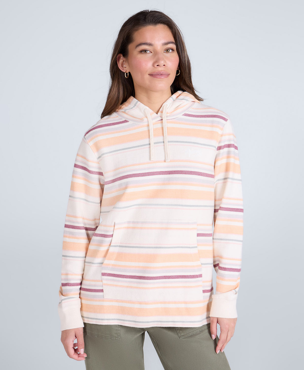 Lila Womens Beach Hoodie - Light Pink