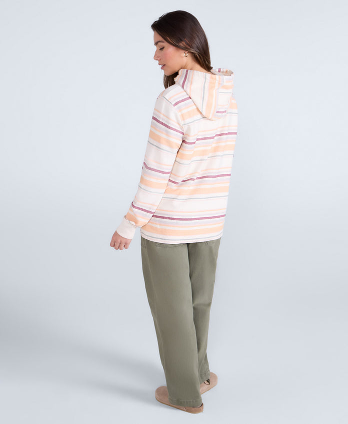 Lila Womens Beach Hoodie - Light Pink