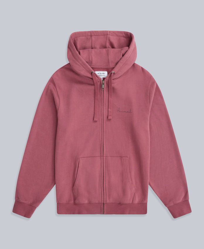 Maya Womens Full-Zip Hoodie - Dusky Purple