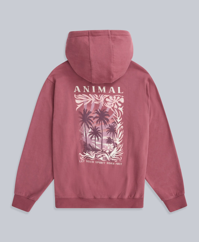 Maya Womens Full-Zip Hoodie - Dusky Purple