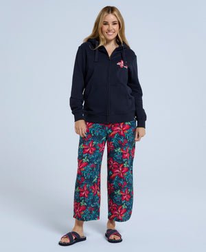 Maya Womens Full-Zip Hoodie - Navy