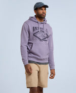 River Front Graphic Print Mens Organic Hoodie - Lilac
