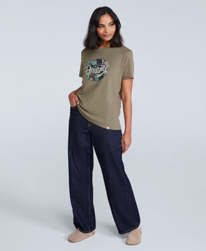 Canopy Carina Womens T-Shirt - Khaki