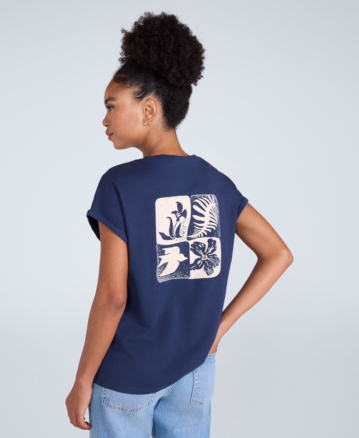 Holly Womens Logo T-Shirt - Dark Blue