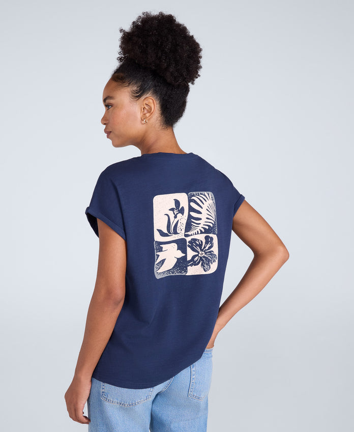 Holly Womens Logo T-Shirt - Dark Blue