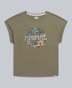 Holly Womens Logo T-Shirt - Khaki