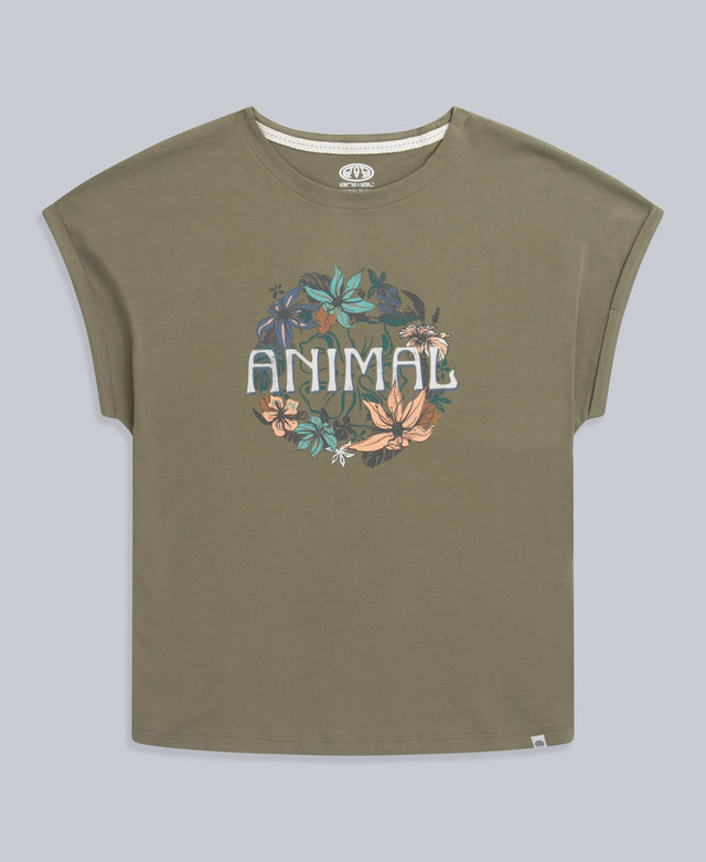 Holly Womens Logo T-Shirt - Khaki