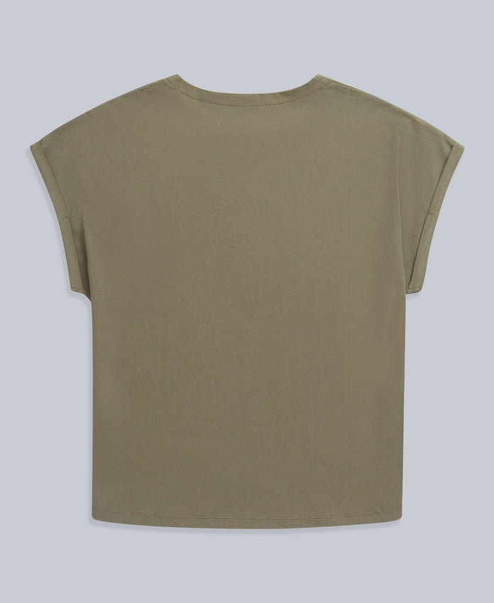 Holly Womens Logo T-Shirt - Khaki